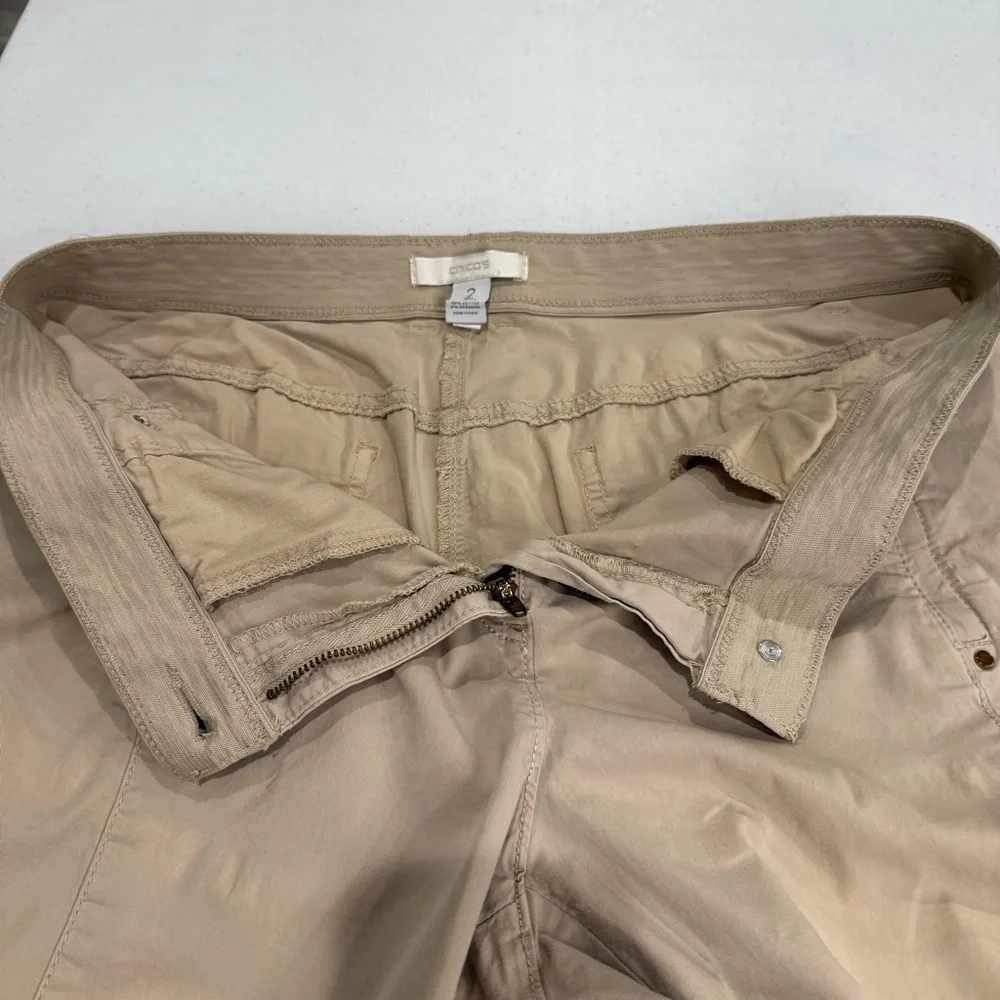 Chico’s Cotton Blend Long Pants Casual Zip Pockets Women’s Size 12 (Chico’s 2) - Picture 4 of 14